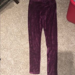 Girls velour leggings